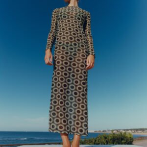 COVER UP LIME ECLIPSE LONG DRESS